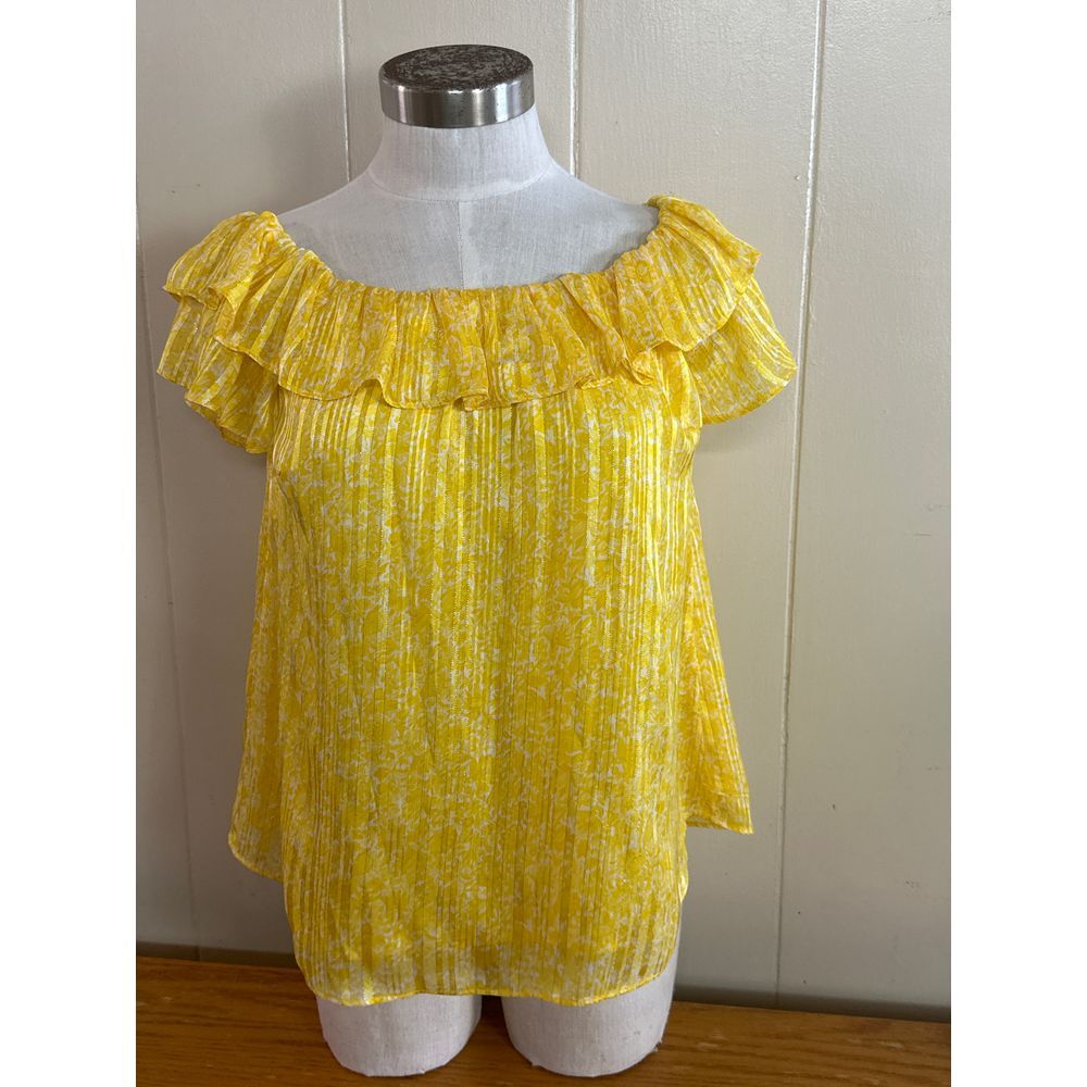Michael‎ Kors Top Women's Petite Small Off Shoulder Floral NWT